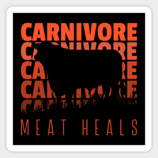 Carnivore Meat Heals Beef Cattle Magnet